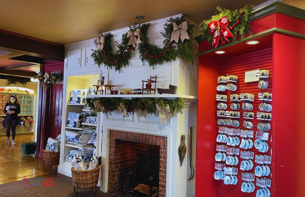 Ye Olde Christmas Shop in the Magic Kingdom Fireplace