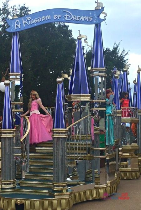 Princess Cavalcade with Aurora Ariel Elena. Disney Characters at Disney World.