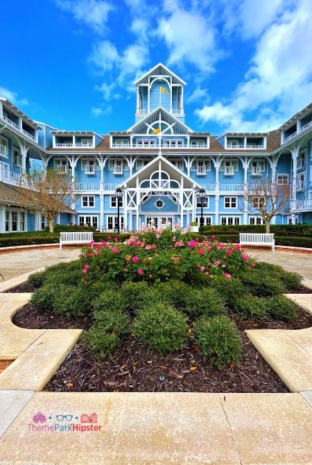Disney Beach Club Resort Hotel Back area. Keep reading to learn how to do Disney World on a Budget for a solo trip.