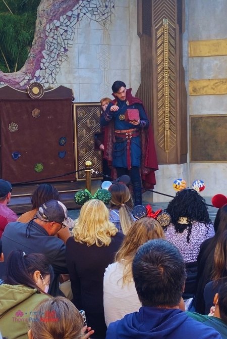 Dr. Strange Show in Avengers Campus Disney California Adventure. Keep reading for your own Disneyland Itinerary!