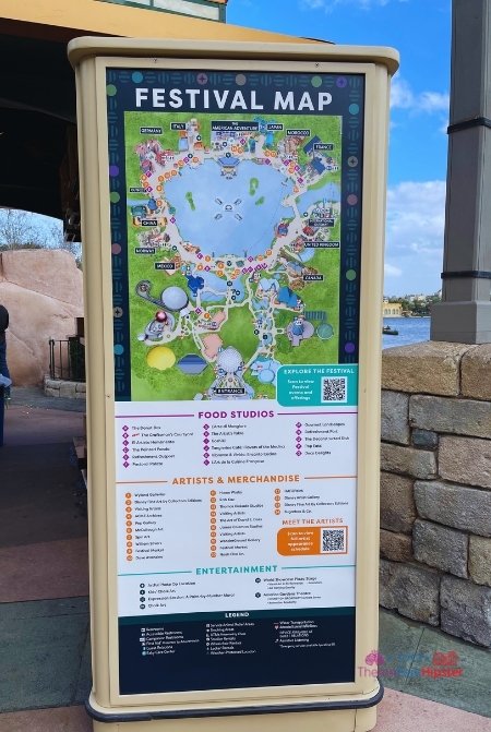 Epcot International Festival of the Arts 2022 Map