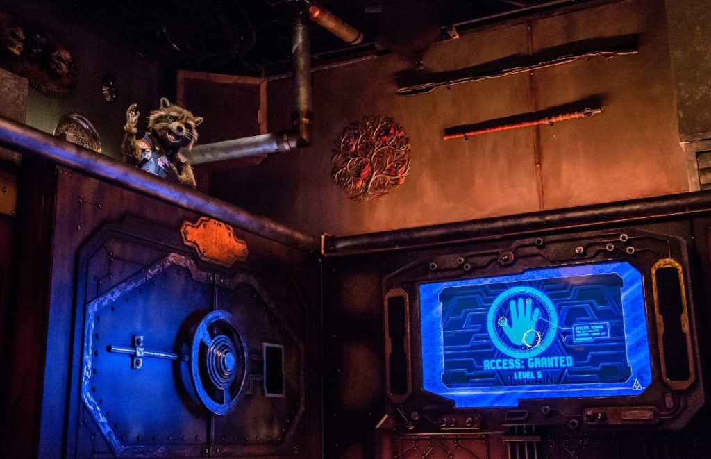 Guardians of the Galaxy Cosmic Rewind. One of the best rides at Disney California Adventure in Disneyland Resort.