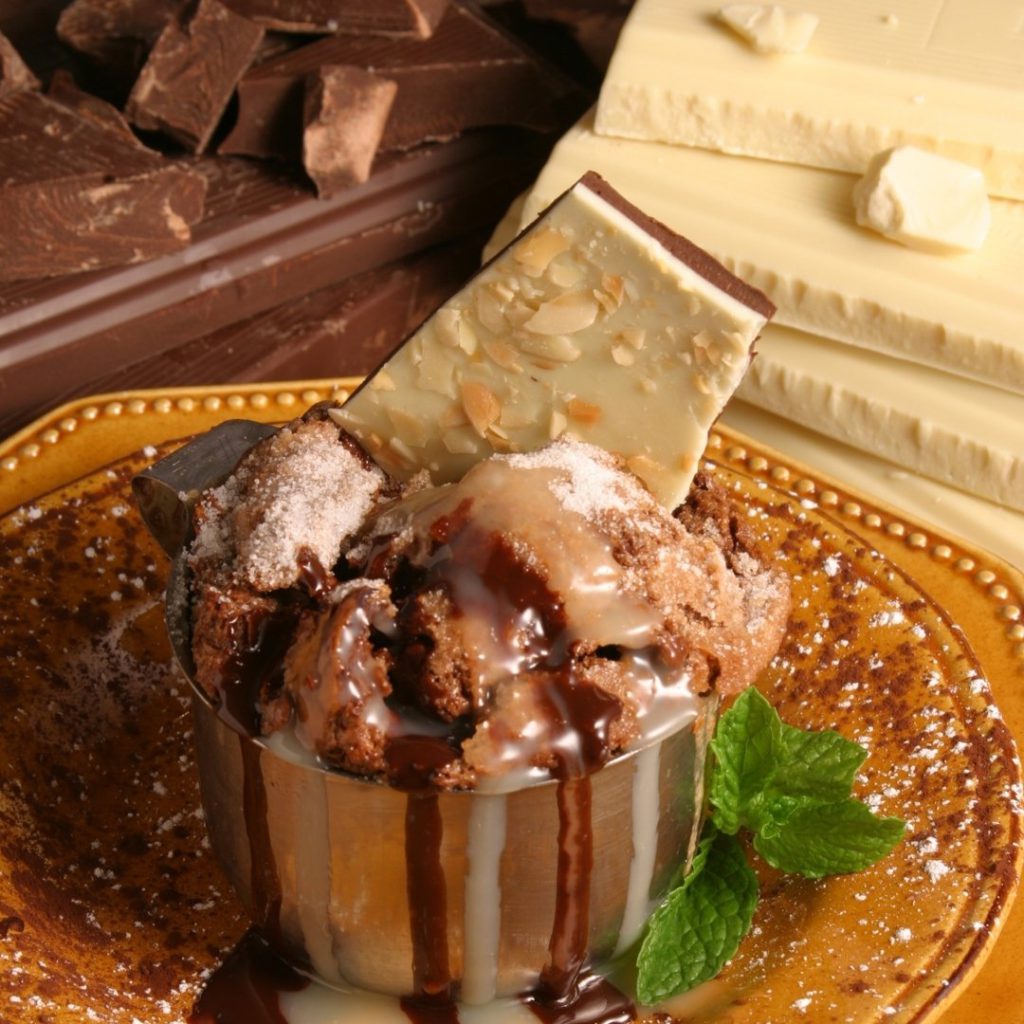 Ralph Brennan's Jazz Kitchen Chocolate Bread Pudding. Best Restaurants in Downtown Disney