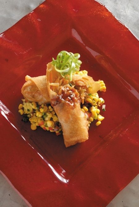 Ralph Brennan's Jazz Kitchen Crawfish Spring Rolls. Best Restaurants in Downtown Disney