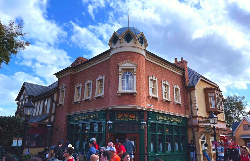 Rose and Crown Pub and Restaurant Entrance at Disney Epcot. One of the best epcot table service restaurants at Disney World.