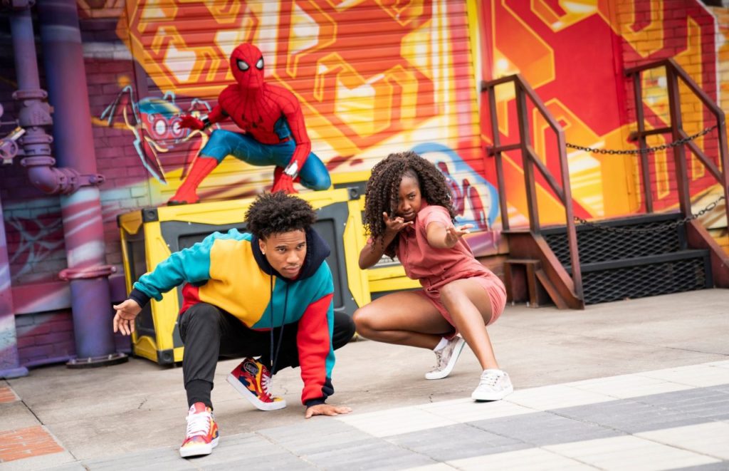 Spider Man Stunt Show Disney California Adventure Avengers Campus