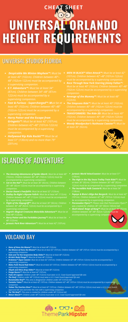 Universal Studios Height Requirements. Keep reading to learn about Universal Orlando height requirement.