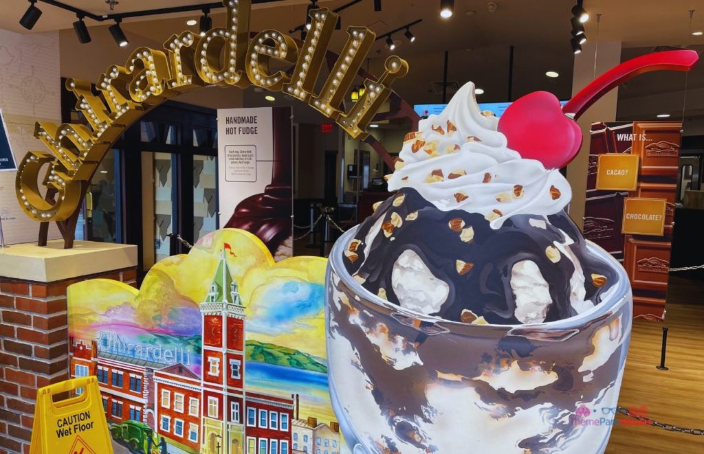 Disney Springs Ghirardelli Soda Shop Dessert Entrance