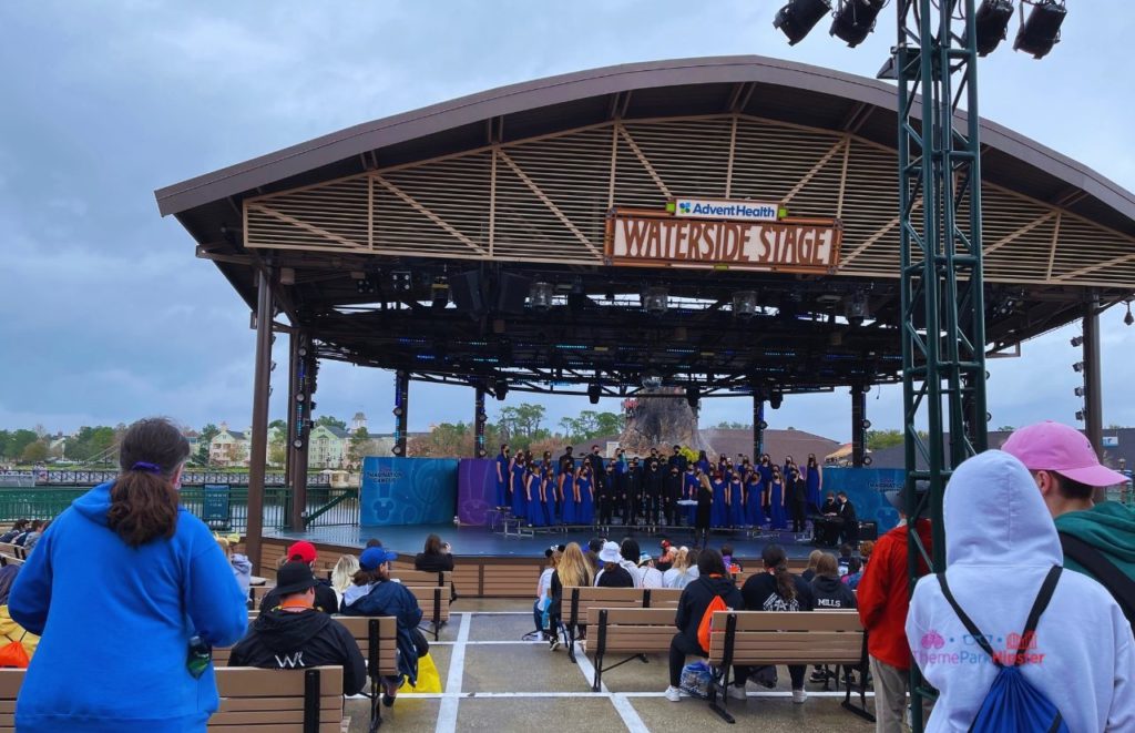 Disney Springs Waterside Stage Live Music. Keep reading to get the best things to do at Disney Springs for solo travelers on a solo disney world trip.