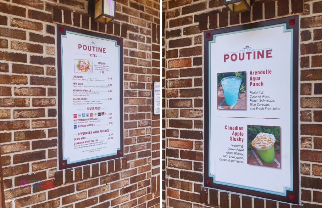 The Daily Poutine at Disney Springs Menu. One of the best quick service restaurants in Disney Springs.