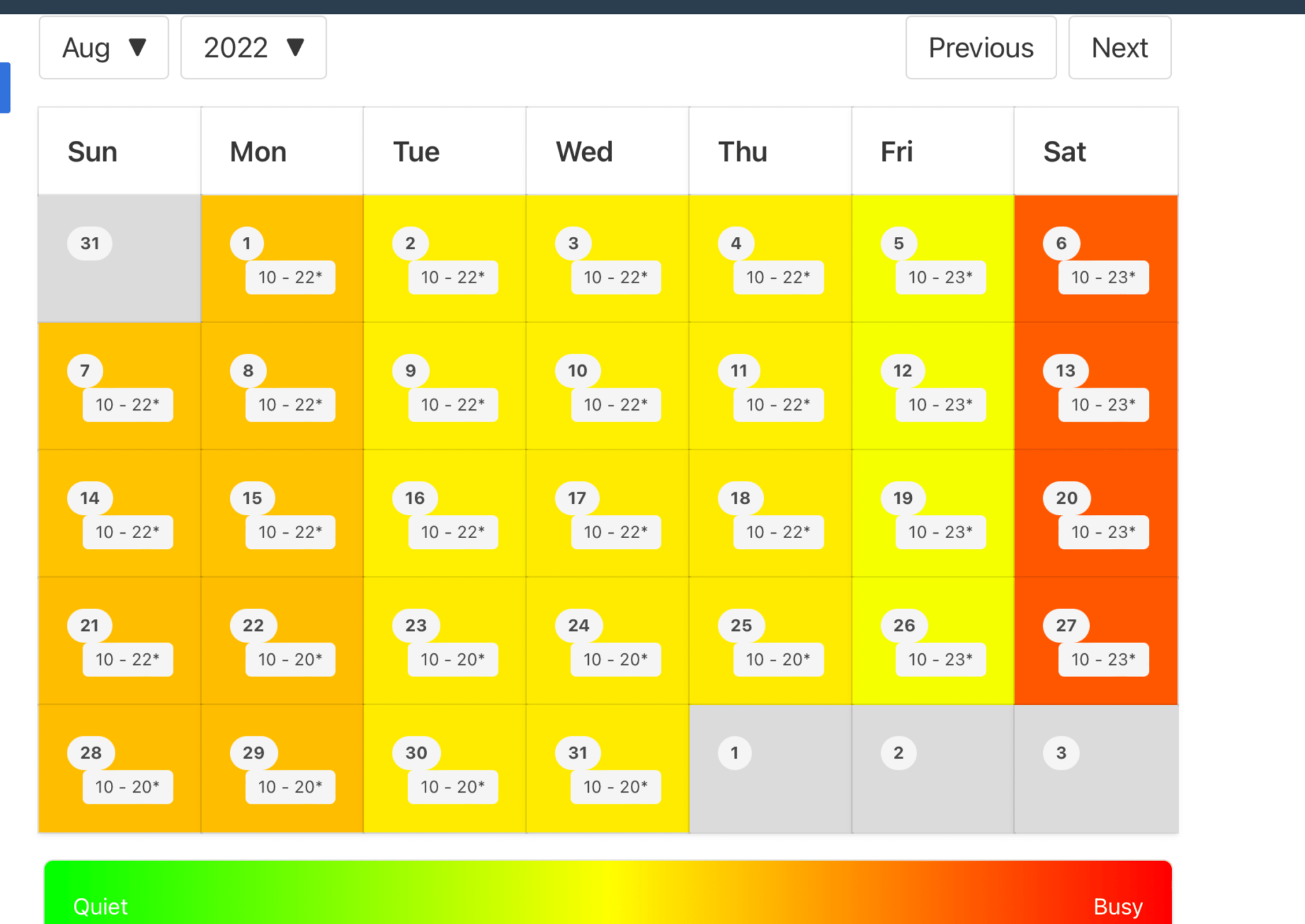 Cedar Point 2024 Crowd Calendar 2024 Printable Calendar PELAJARAN