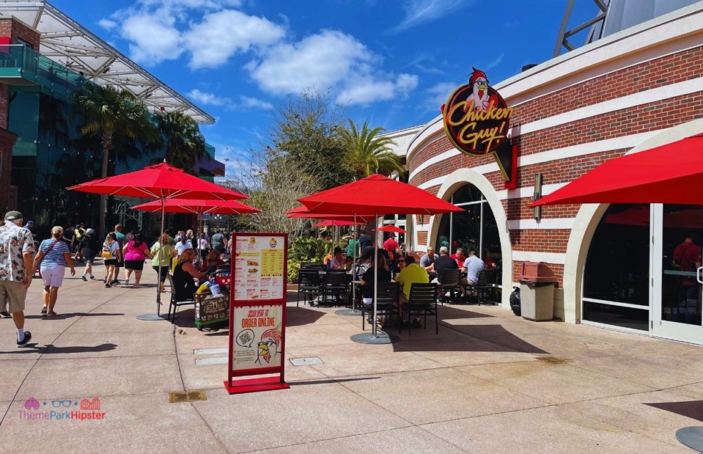 Chicken Guy Entrance in Disney Springs. Keep reading to learn where to find the best breakfast in Disney Springs.