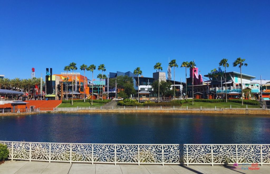 CityWalk View overlooking Lagoon at Universal Orlando Resort. Keep reading to get the best restaurants in Universal Orlando CityWalk.