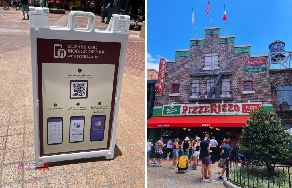 Disney Hollywood Studios PizzeRizzo Mobile Ordering App