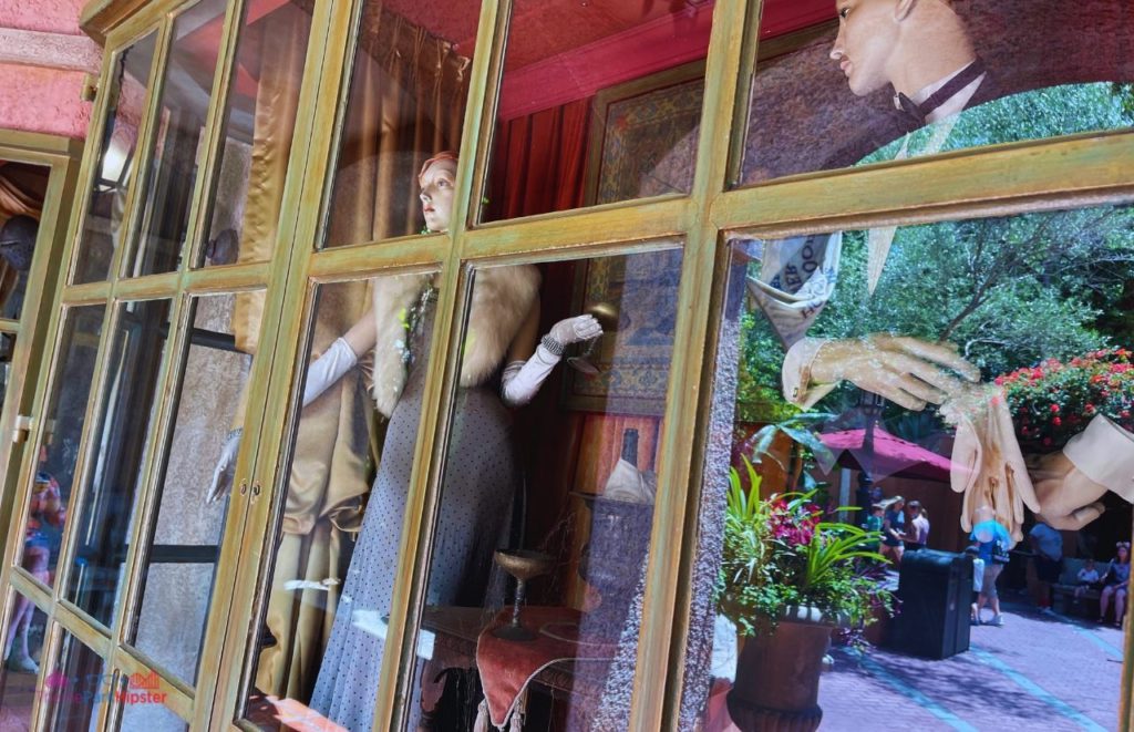 Display window in Hollywood Studios Twilight Zone Tower of Terror at Disney World.