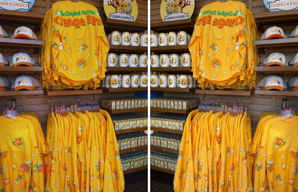 Epcot Flower and Garden Festival merchandise Orange Bird Spirt Jersey Hat and Mugs