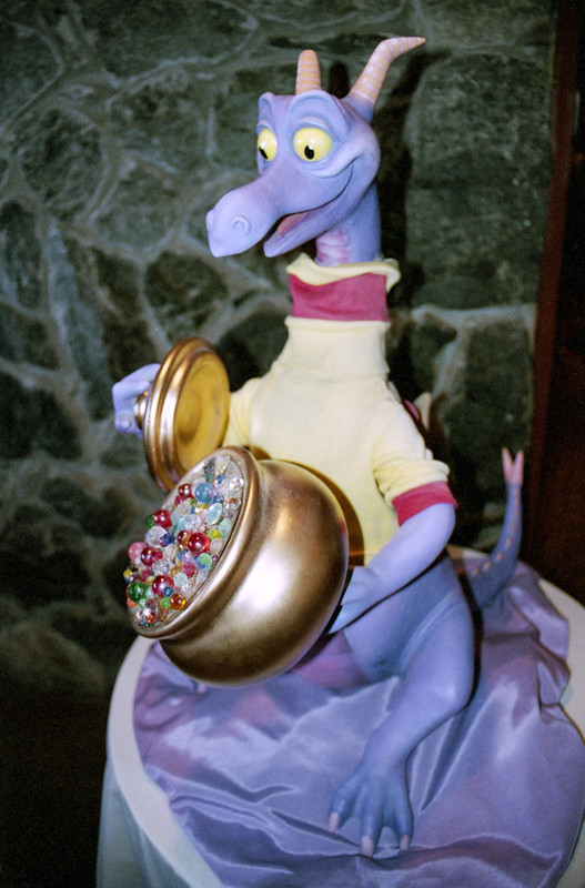 Figment at Odyssey Building during Disney Pin Celebration 2002 Epcot
