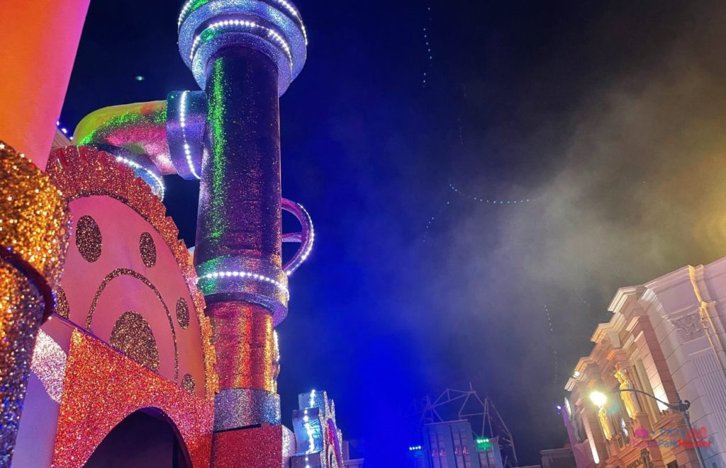 Machine Float in Universal Studios Mardi Gras Parade in front of the Mummy ride construction 1