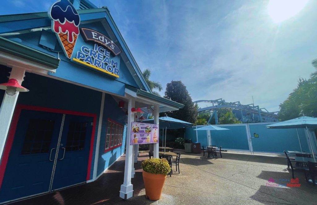 SeaWorld Orlando Edy’s Ice cream Parlor. Keep reading to learn if the SeaWorld All Day dining plan is worth it.