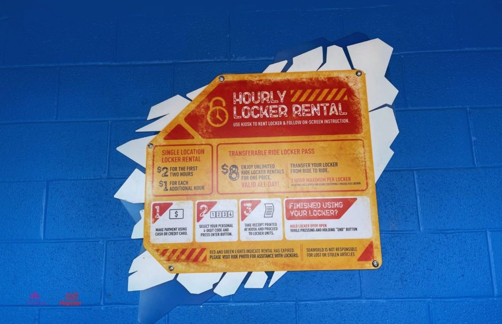 SeaWorld Orlando Hourly Locker Rental