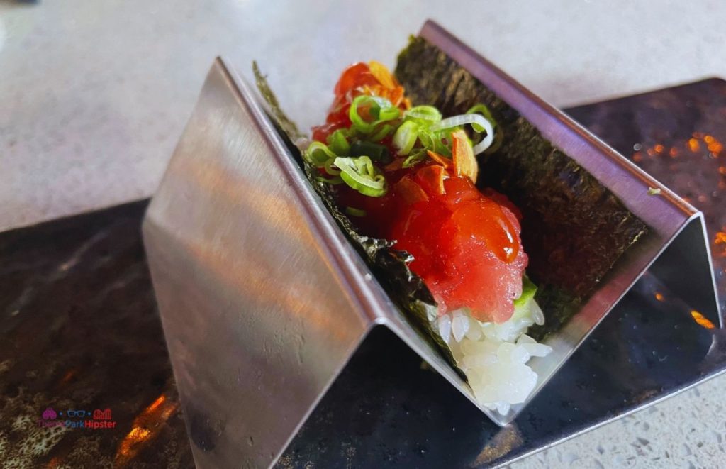 Seito Sushi Tuna Wrap. One of the best restaurants near SeaWorld.