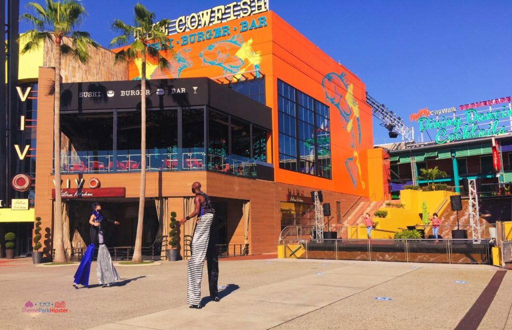 The Cowfish Sushi Burger Bar Citywalk Universal Orlando and Vivo Italian Kitchen. One of the best restaurants in Universal Orlando CityWalk.