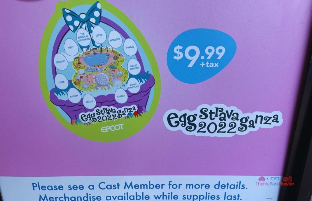 Epcot Egg Hunt 2022 Map and Cost