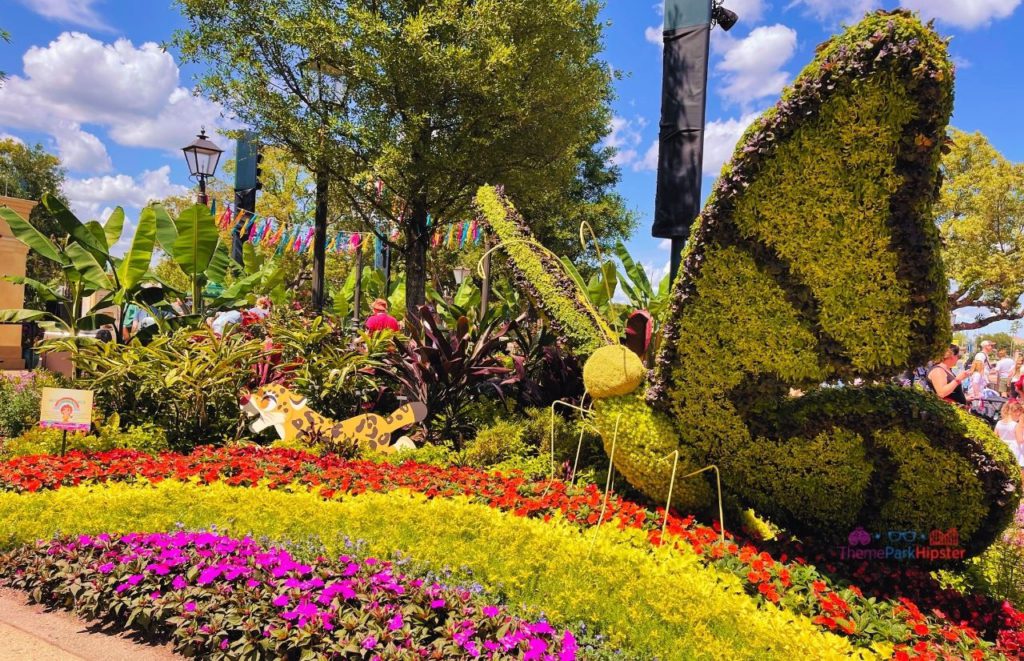 Epcot Flower and Garden Festival Butterfly Topiary. Keep reading for the best Epcot International Flower and Garden Festival tips!