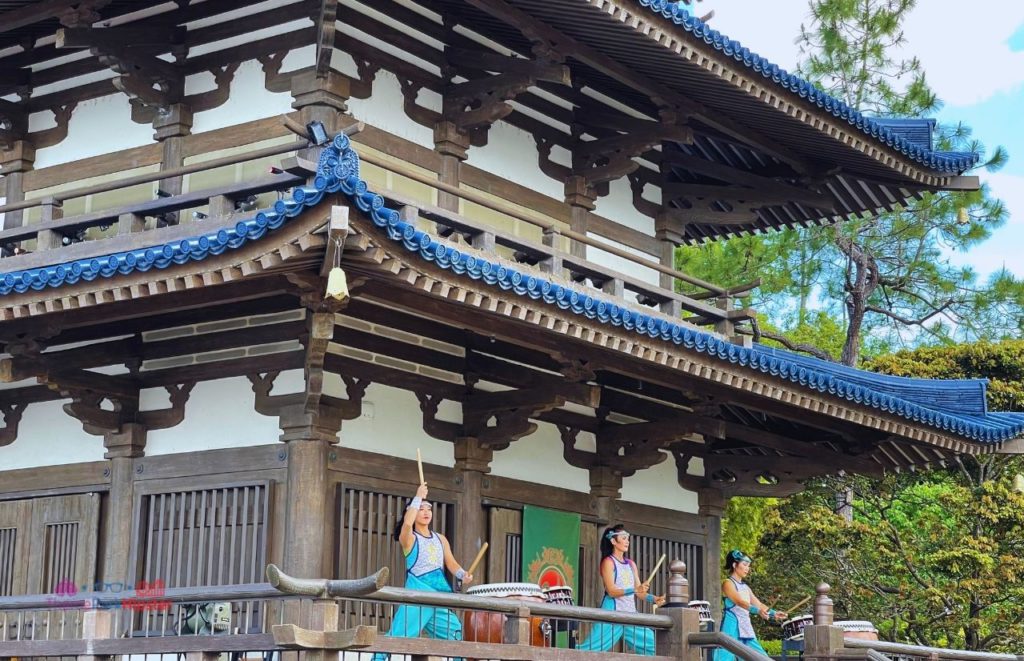 Epcot Japan Pavilion Matsuriza Drummers. Keep reading to know what to do in every country in the Epcot Pavilions of World Showcase.