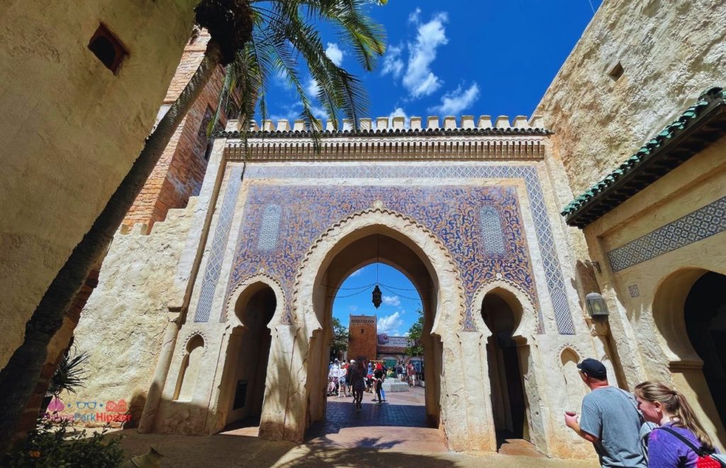 Epcot Morocco Pavilion Walkway Arch. Keep reading for the best food at Epcot Festival of the Arts.