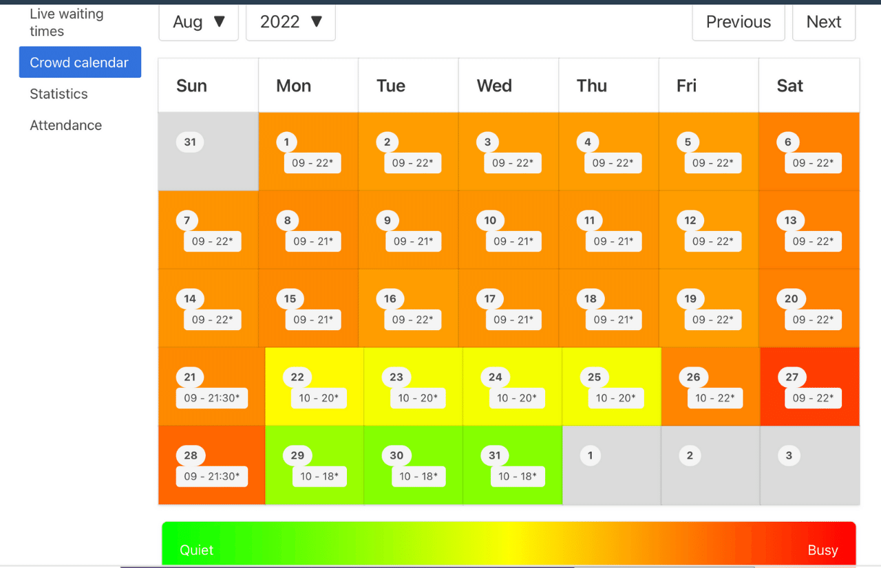 2022 SeaWorld Orlando Crowd Calendar AVOID THE LONG Wait Times