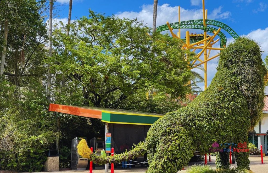 Busch Gardens Tampa Bay Cheetah Hunt Tiger Topiary. One of the best rides at Busch Gardens Tampa Bay Florida.