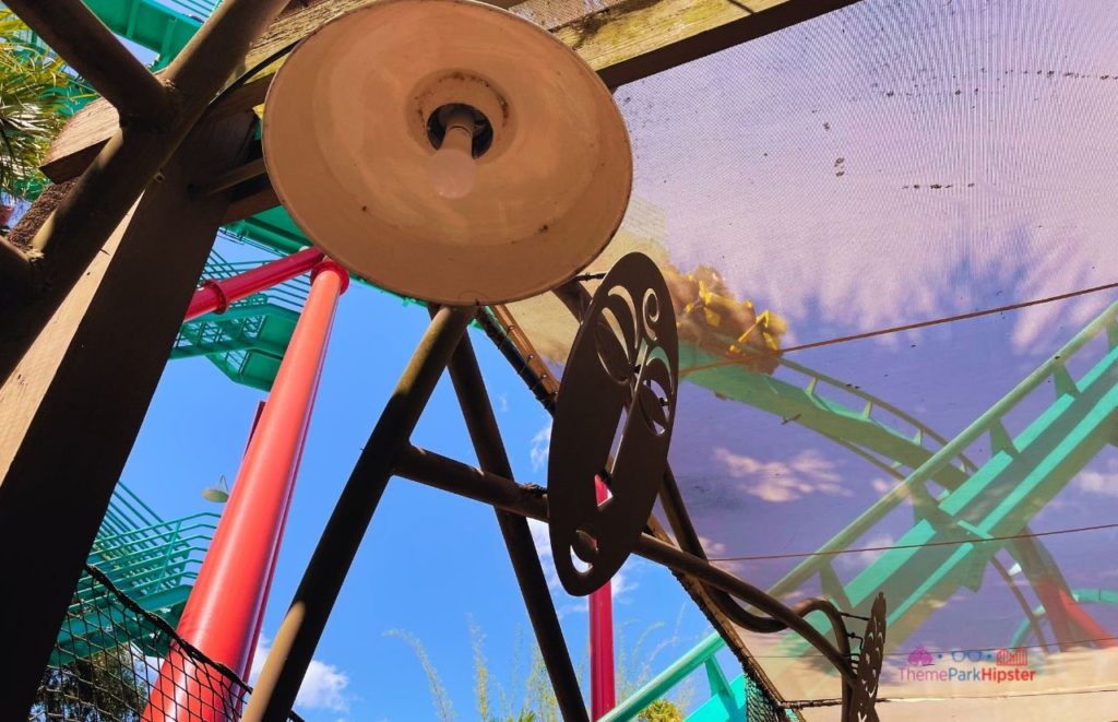 Busch Gardens Tampa Bay Kumba Roller Coaster over Bridge