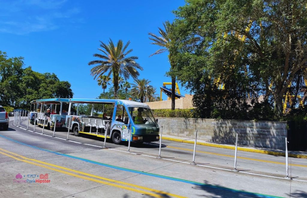 Busch Gardens Tampa Bay Tram Driving By. Keep reading to get the Groupon Busch Gardens Tampa Deals.