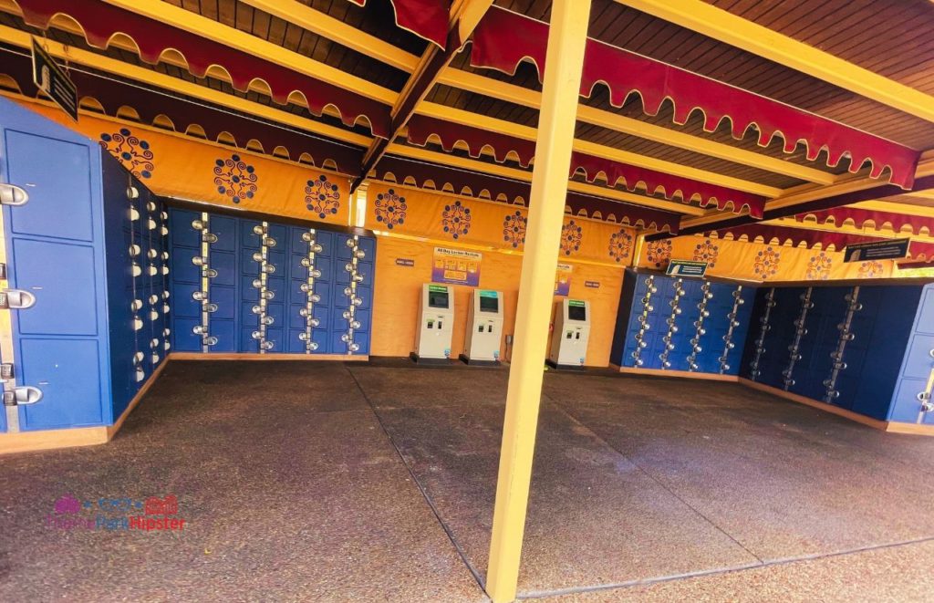 Busch Gardens Tampa Bay front of the park lockers. One of the must do at Busch Gardens Tampa.