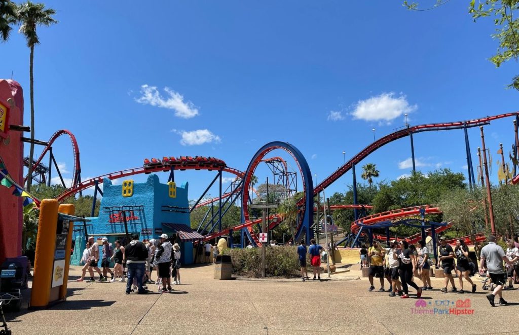Busch Gardens Tampa Bay scorpion roller coaster in florida sun. Continue for more tips on choosing the best Busch Gardens Annual Pass for you.