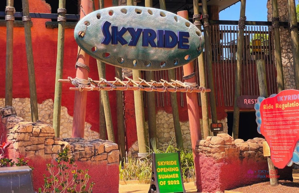 Busch Gardens Tampa Skyride Entrance. One of the must do at Busch Gardens Tampa.