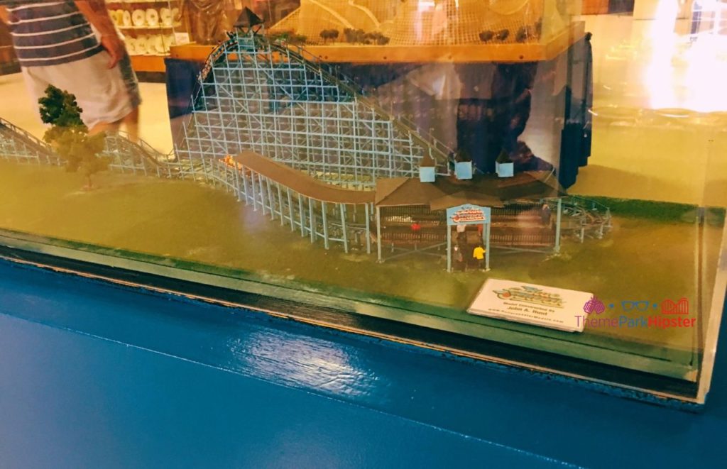 Cedar Point Blue Streak Model in Museum. Keep reading to learn about the best Cedar Point roller coasters ranked!
