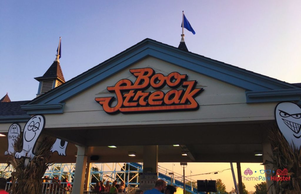 Cedar Point Boo Streak or Blue Streak roller coaster during Halloweekends. Keep reading to learn about the best Cedar Point roller coasters ranked!