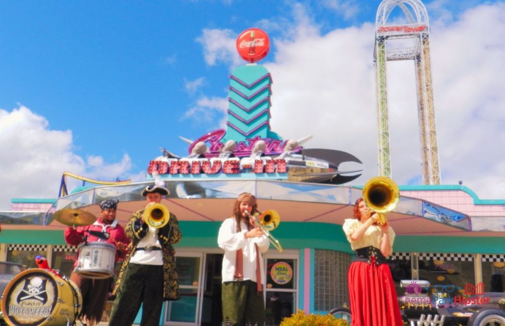 Cedar Point Coasters Drive In with Musicians during Halloweekends