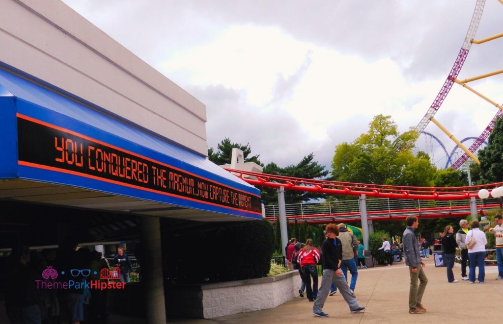 Cedar Point Magnum XL roller coaster exit