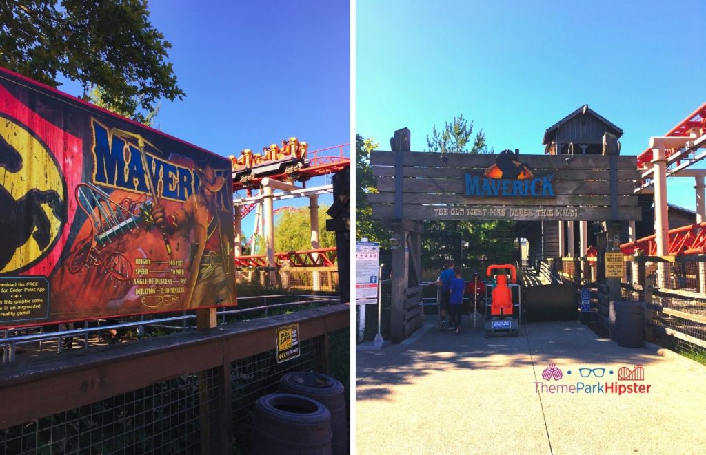 Cedar Point Maverick Roller Coaster Entrance. Keep reading to learn about the best Cedar Point roller coasters ranked!