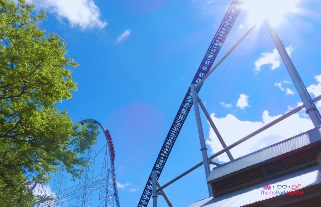 Cedar Point Millennium Force Roller Coaster First Drop. Keep reading to learn about the best Cedar Point roller coasters ranked!