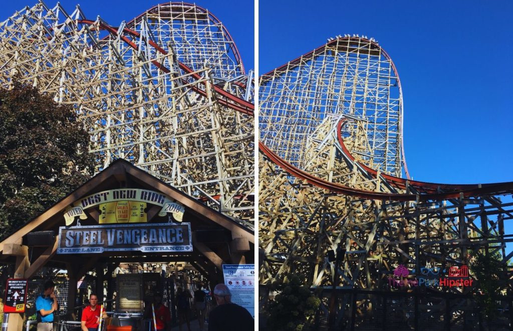 Cedar Point Steel Vengeance Entrance and drop. Keep reading to learn about the best Cedar Point roller coasters ranked!