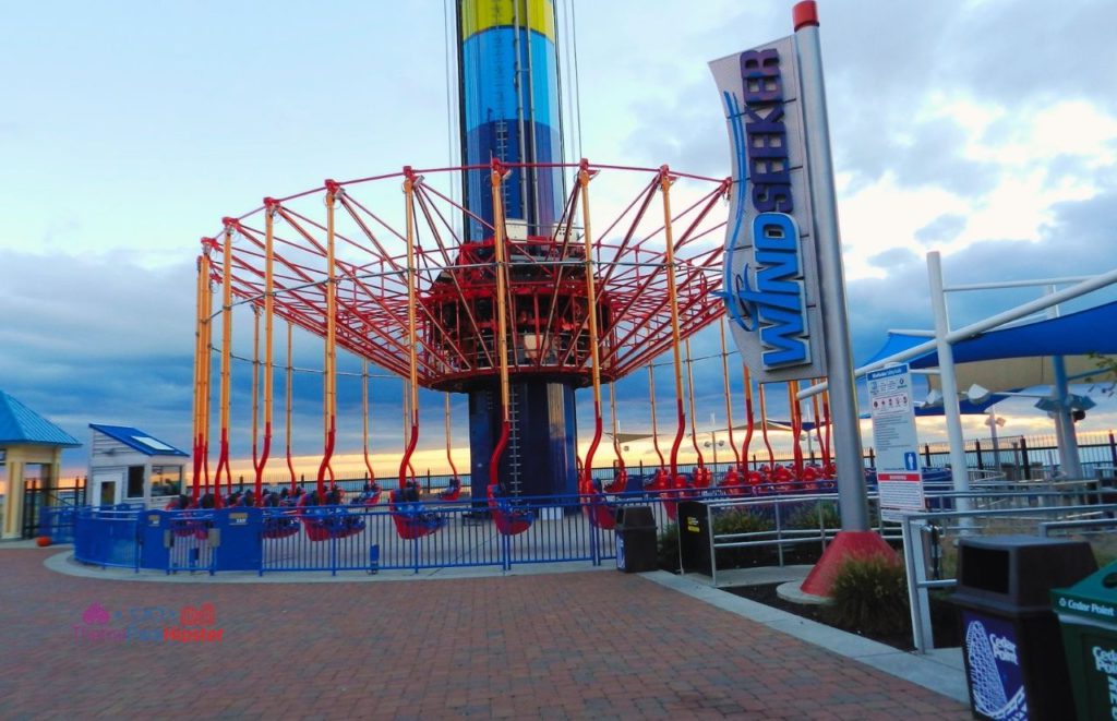 Cedar Point Sunrising Wind Seeker. Keep reading for the full review of Hotel Breakers at Cedar Point.
