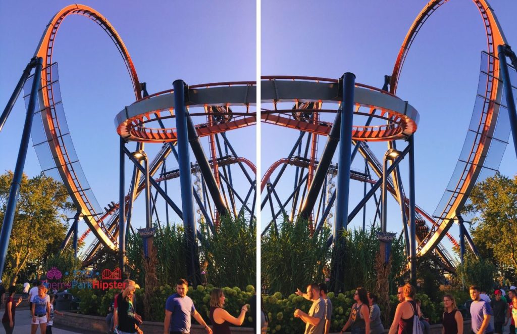 Cedar Point Valravn Roller Coaster Loop. Keep reading to get the guide to Light Up the Point and how to Survive Cedar Point on 4th of July with These 7 Tips.