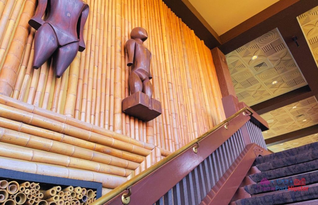 Disney Polynesian Resort Village Stairs. Keep reading to find out more about Trader Sam's Grog Grotto.