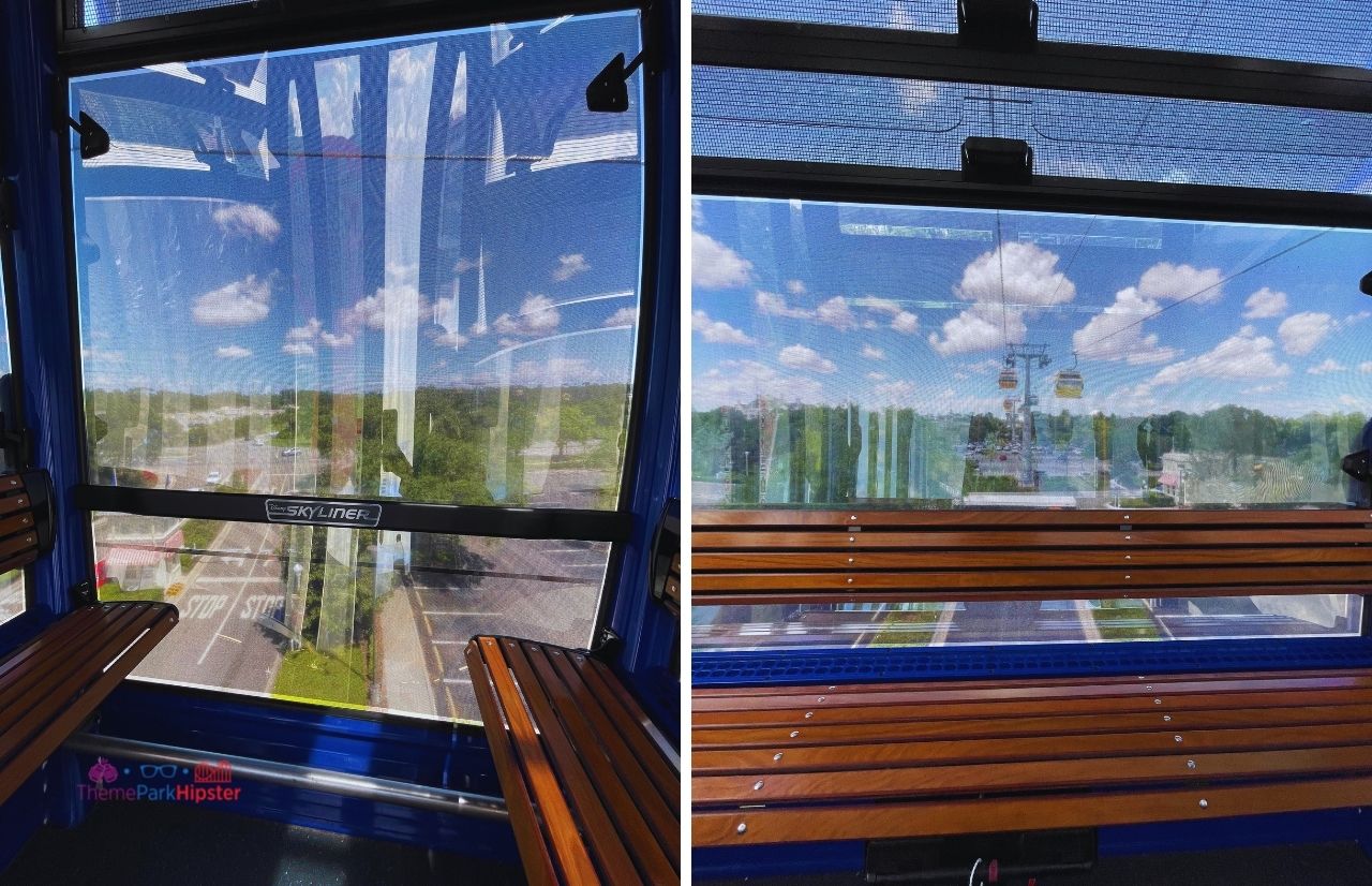 Disney Riviera Resort skyliner in the sky. Keep reading to learn about free things to do at Disney World and Disney freebies.