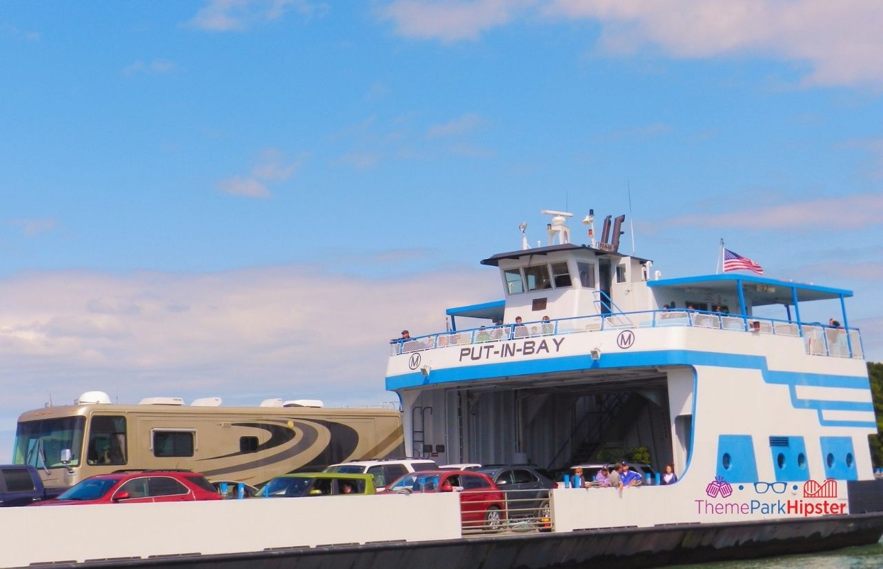 Lake Eerie Shores Put In Bay Ohio car ferry
