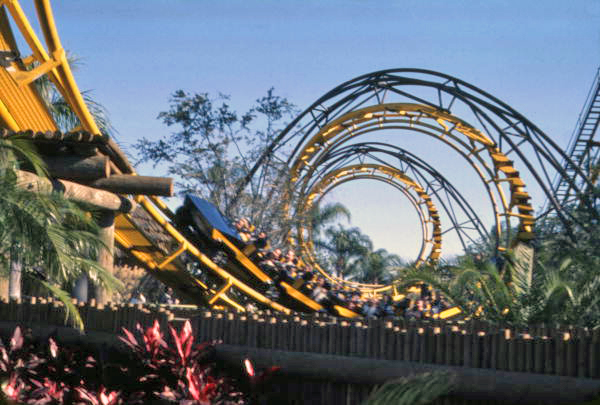 Python Roller Coaster. One of the best roller coasters at Busch Gardens Tampa.